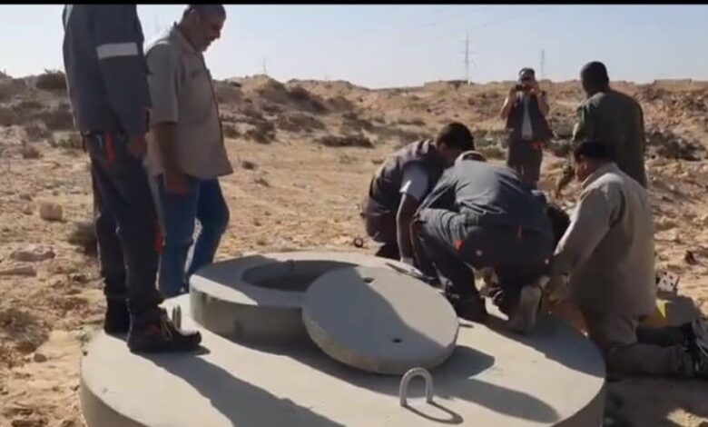 جهاز النهر الصناعي : البدء في إزالة وصلات غير شرعية على مسار أجدابيا - بنغازي