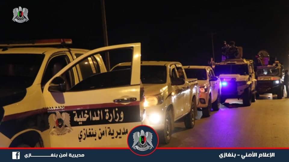 أمن بنغازي يشن حملات أمنية واسعة