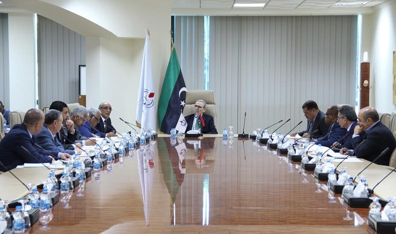 المؤسسة الوطنية للنفط تبحث سبل تعزيز القدرة الانتاجية وأليات تنفيذ ومتابعة المشاريع