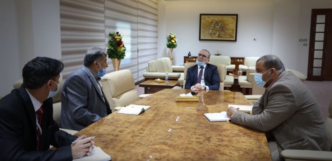 بحث آخر المستجدات فيما يتعلق بمشروع إنشاء معهد بنغازي للتقنية النفطية