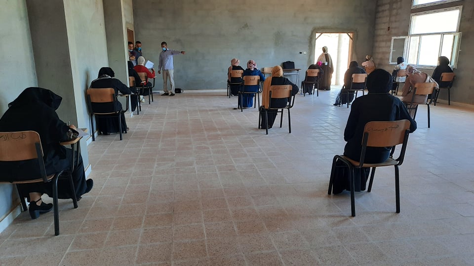 بدء الامتحانات النهائية لطلاب كلية التربية واللغات بصرمان جامعة صبراتة