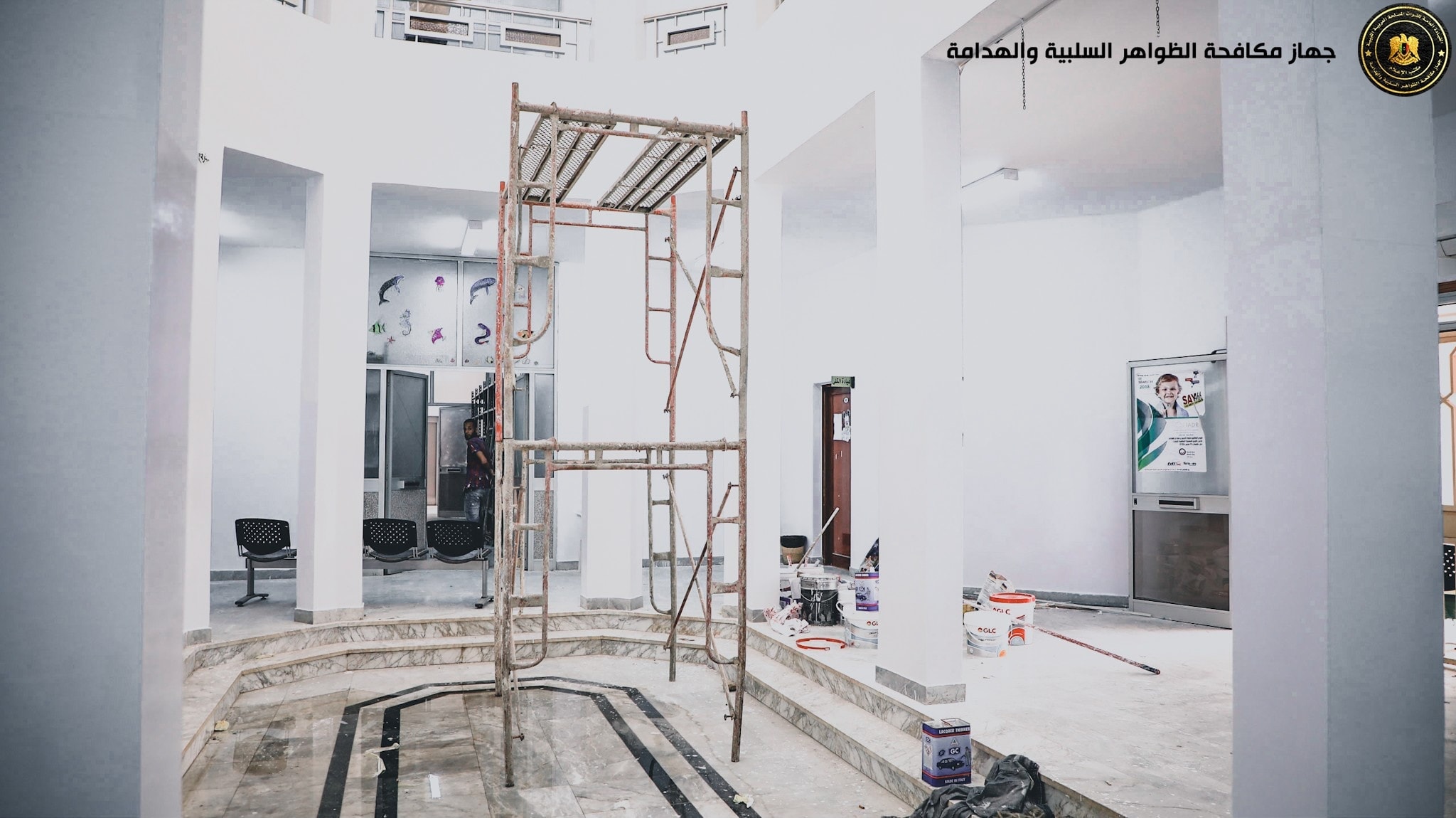 تفقد اعمال الصيانة في مستشفى الأطفال ومستشفى الكلى