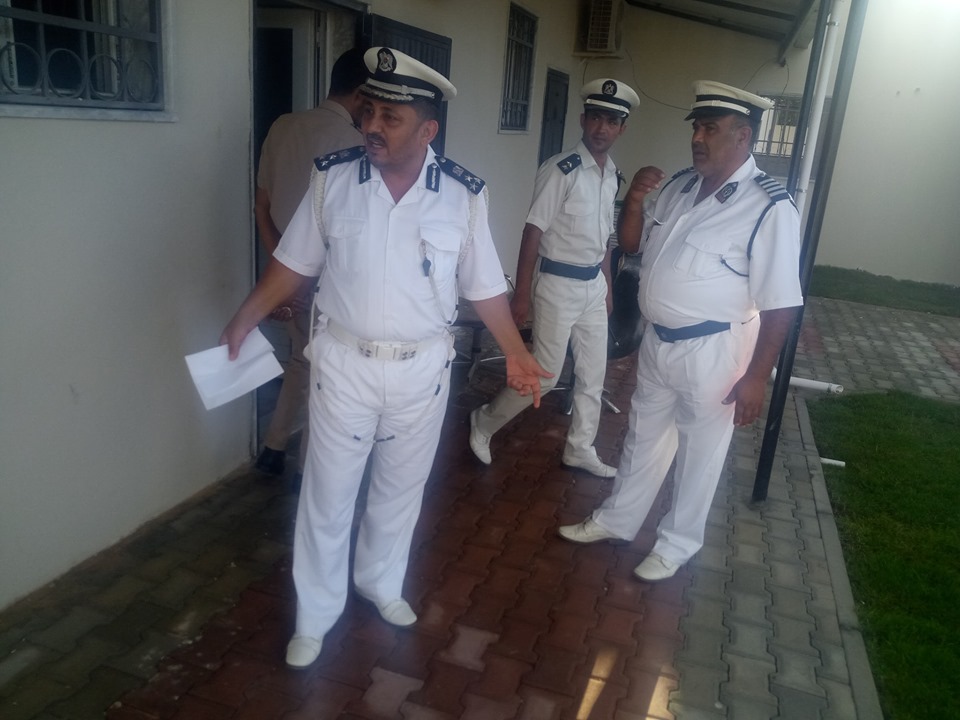 رئيس قسم المرور والتراخيص يتفقد وحدة مرور ابوسليم