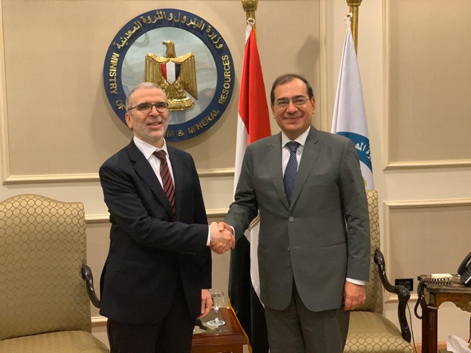 صنع الله يبحث عودة وتعزيز التعاون الليبي المصري في مجالات النفط والغاز