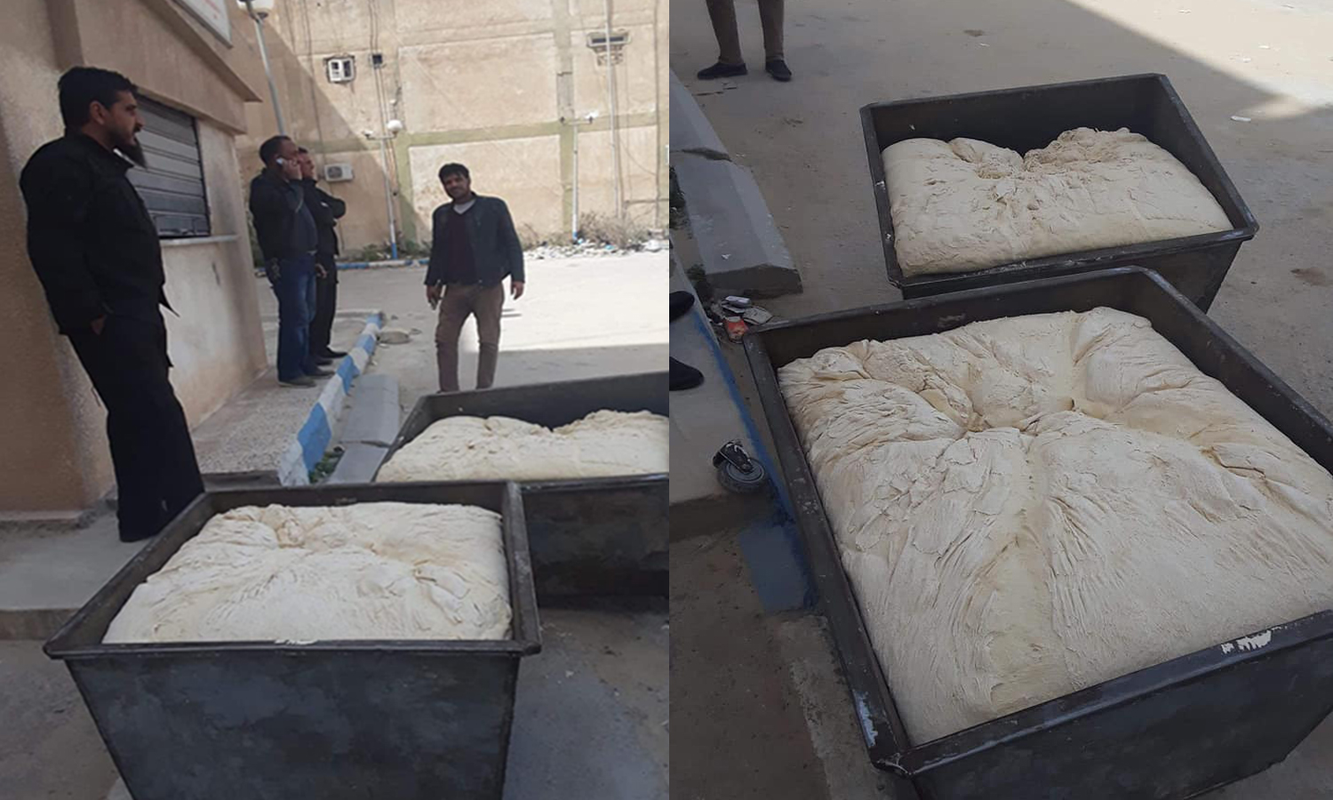 ضبط شخص ينقل عجين الخبز من مخبز إلى أخر