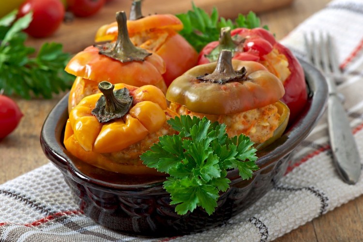 فلفل محشي على الطريقة التركية