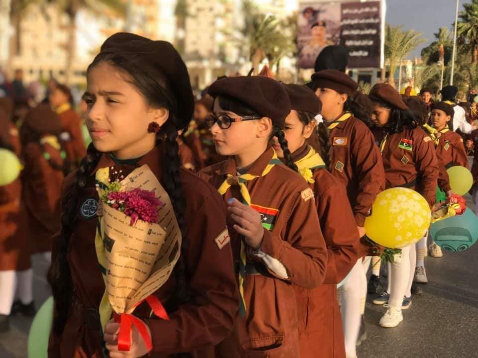 كشاف ومرشدات بنغازي تحيي الذكرى 66 لتأسيس الحركة