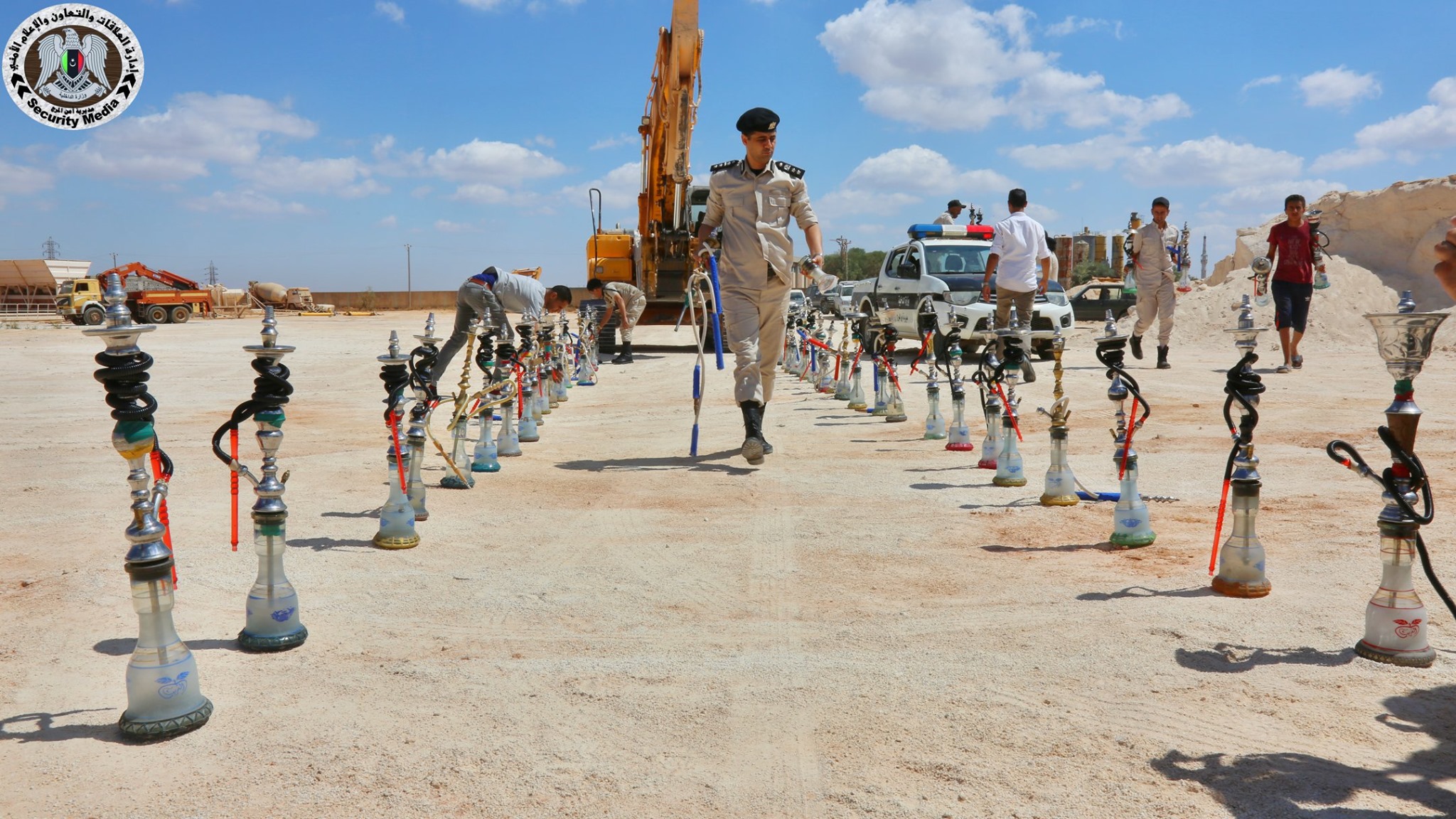 مديرية أمن المرج تتلف 100 أرقيلة