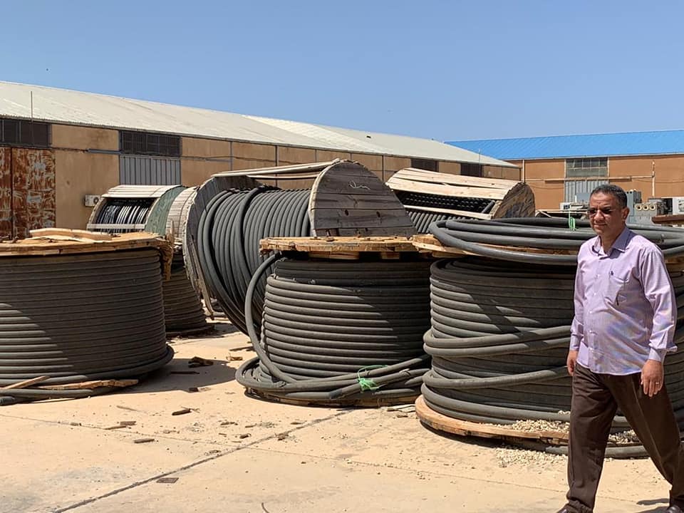 وصول شحنة مواد خاصة بالطاقة الكهربائية لتحسين تقديم الخدمة