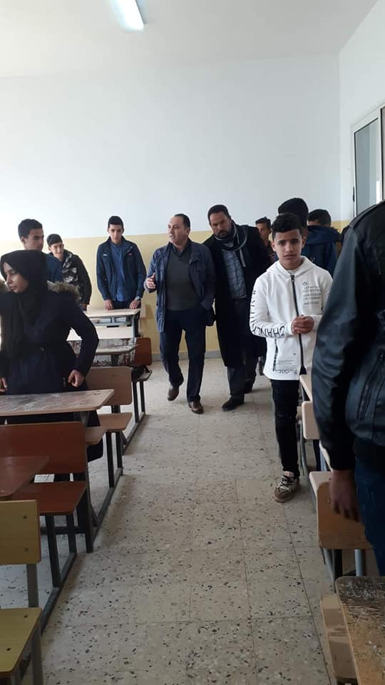 وكيل وزارة التربية والتعليم بالمؤقتة يزور مراقبة التعليم ببلدية الساحل